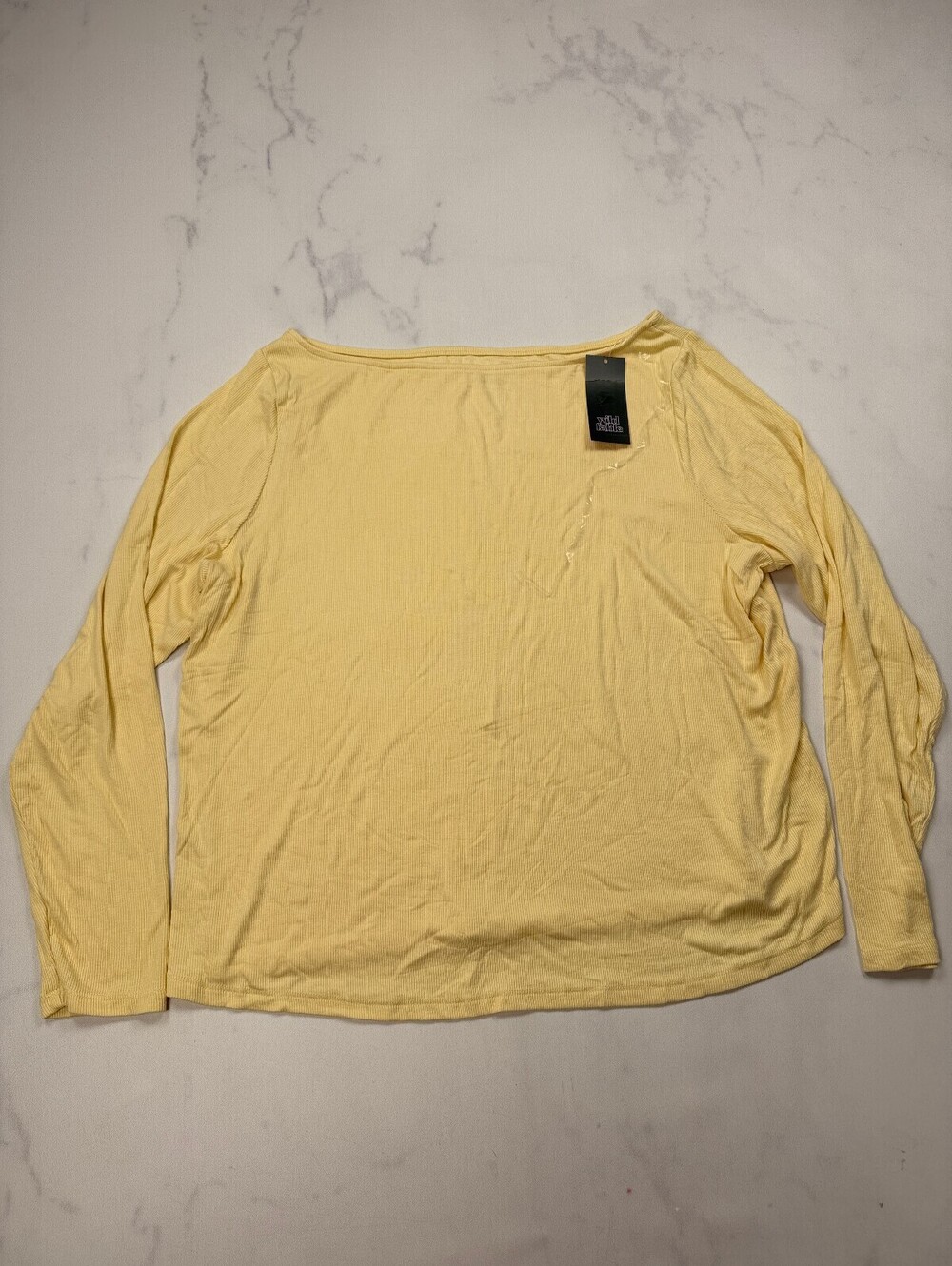 Wild Fable Blouse Yellow 90s VTG Bold Statement Piece - Womens 3X